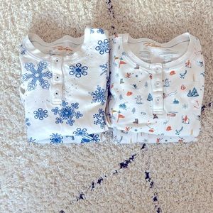 Petidoux Winter Pajama Bundle-2 pair, size 7
